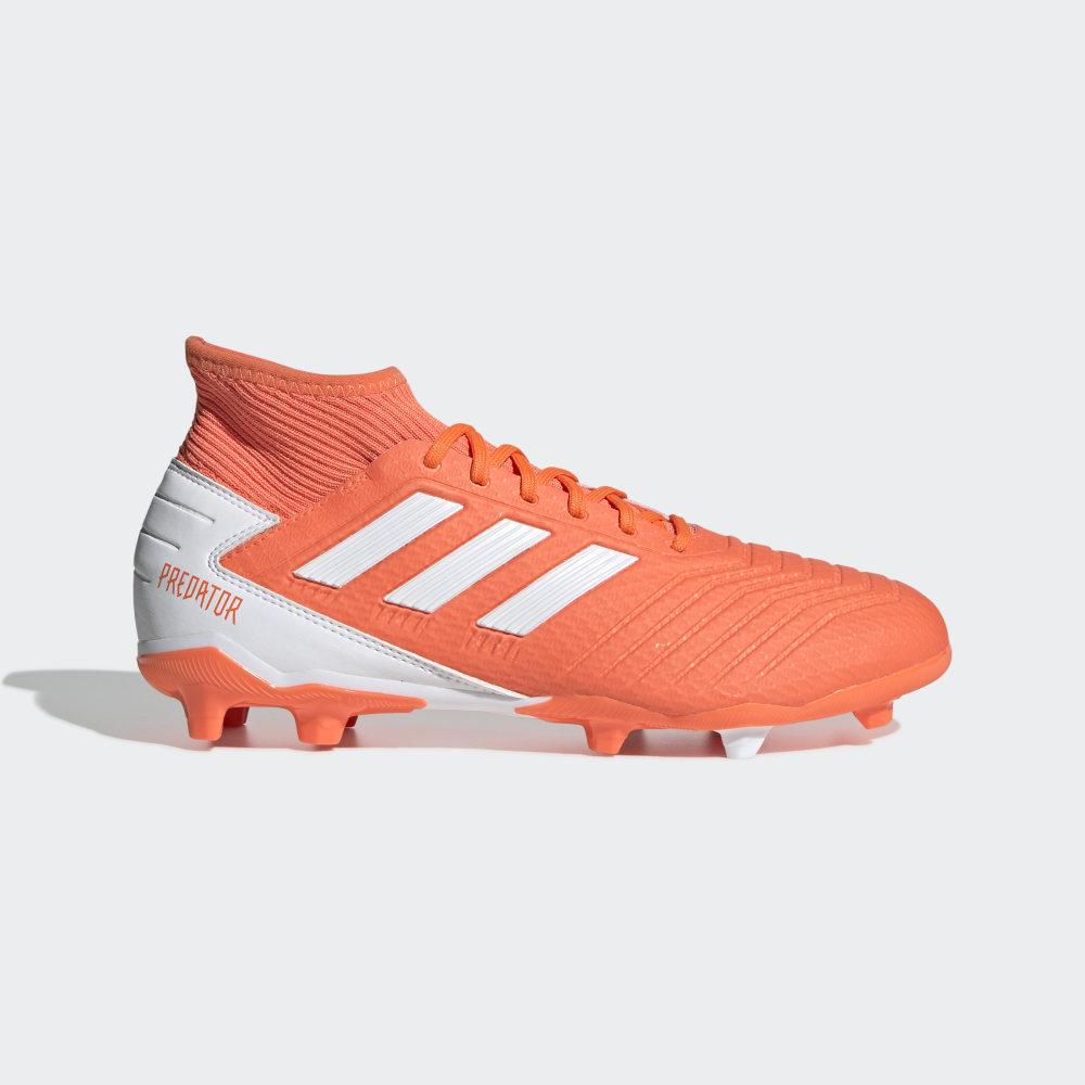 Adidas Men's Predator 19.3 Firm Ground Football Boots Coral/White/Pink Ireland G25819